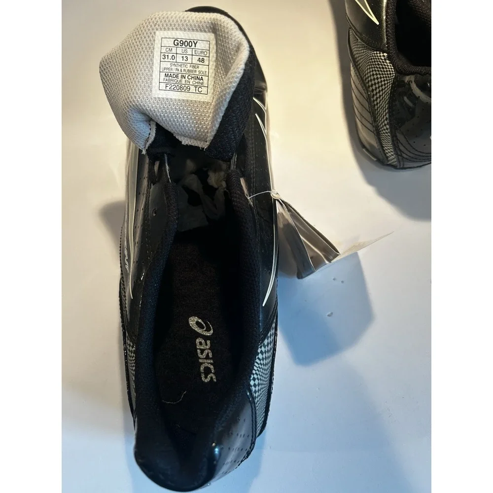 ASICS Hypersprint Track Shoes Spikes Mens 13 Black‎ Sprint/Running **NWT